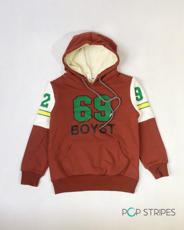 boyst brown hoodie