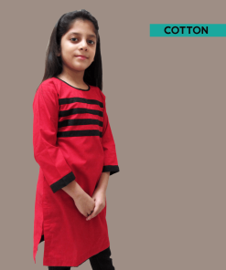 FRONT RED KURTI