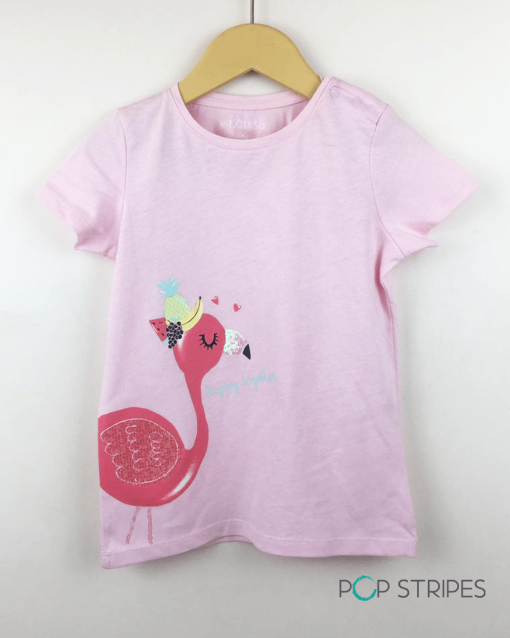 girls t shirt flamingo fruit 1