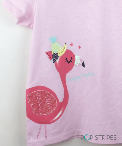 girls t shirt flamingo fruit 2